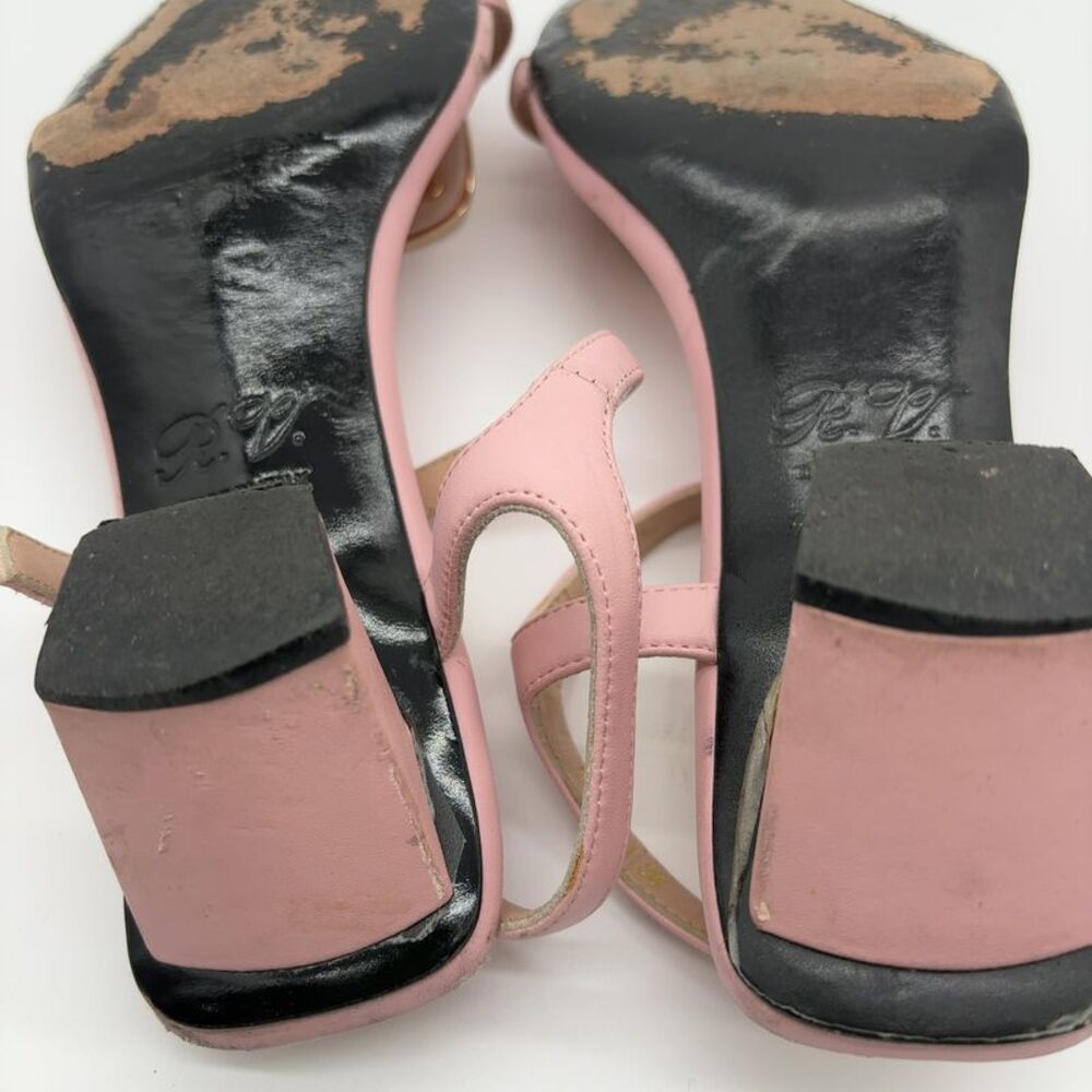 Roger Vivier Roger Vivier T-strap Chip Sandals in light pink - Picture 5 of 6